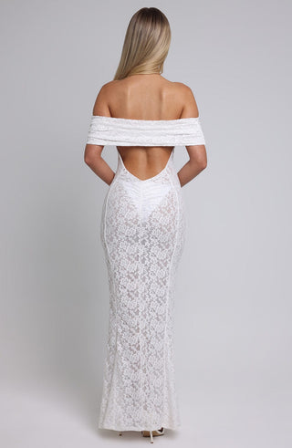 Stephanie Maxi Dress - Ivory - Napalia