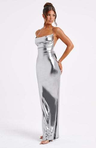 Talisa Maxi Dress - Gunmetal - Napalia