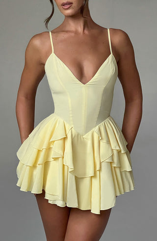 Veena Playsuit - Lemon - Napalia