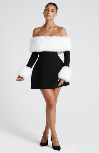 Villanelle Mini Dress - Black/White - Napalia