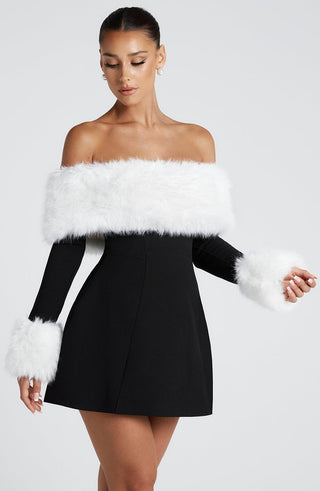 Villanelle Mini Dress - Black/White - Napalia