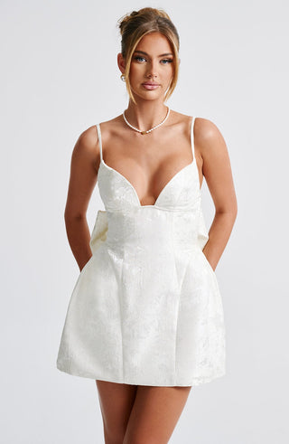 Zoella Mini Dress - Ivory - Napalia